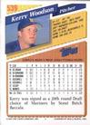 1993 Topps Micro #539 Kerry Woodson Back