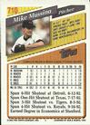 1993 Topps Micro #710 Mike Mussina Back