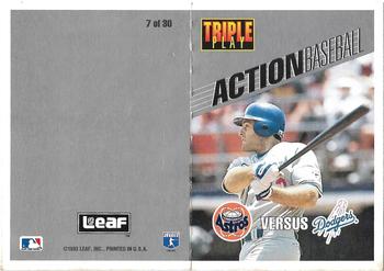 1993 Triple Play - Action Baseball Game #7 Astros vs Dodgers Front