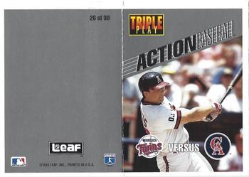 1993 Triple Play - Action Baseball Game #26 Twins vs Angels Front