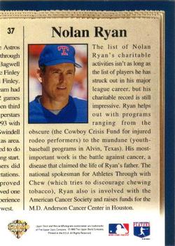 1993 Upper Deck - Gold Hologram #37 Nolan Ryan Back