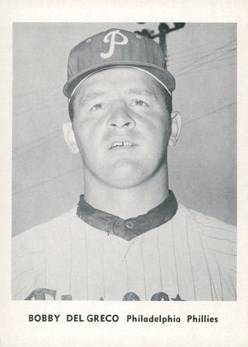 1961 Jay Publishing Philadelphia Phillies #NNO Bobby Del Greco Front