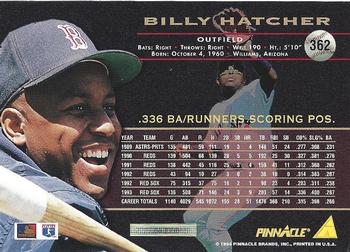 1994 Pinnacle - Artist's Proofs #362 Billy Hatcher Back