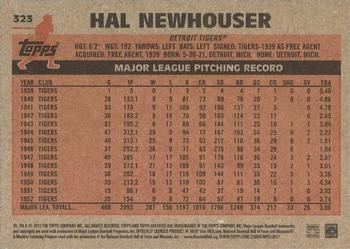 2015 Topps Archives #323 Hal Newhouser Back