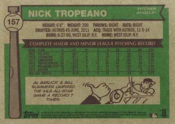 2015 Topps Archives #157 Nick Tropeano Back