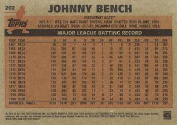 2015 Topps Archives #202 Johnny Bench Back