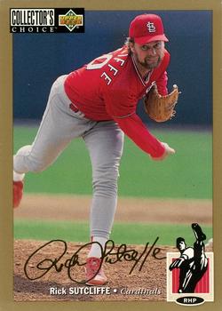 1994 Collector's Choice - Gold Signature #548 Rick Sutcliffe Front