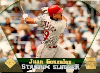 1997 Stadium Club #387 Juan Gonzalez Front