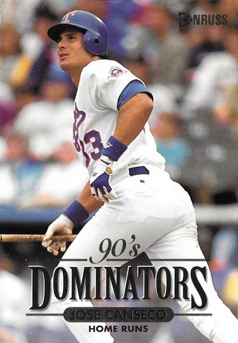 1994 Donruss - 90's Dominators: Homeruns Jumbo #7 Jose Canseco Front