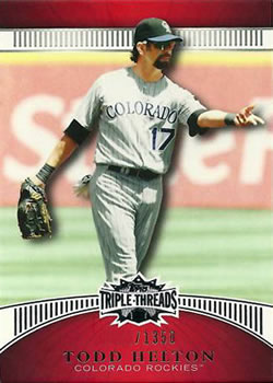 2010 Topps Triple Threads #5 Todd Helton  Front
