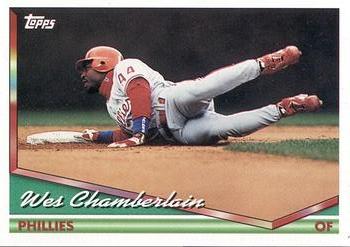 1994 Topps Bilingual #419 Wes Chamberlain Front