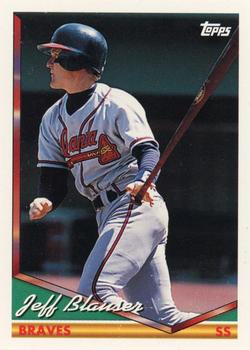 1994 Topps Bilingual #318 Jeff Blauser Front