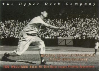 1994 Upper Deck All-Time Heroes - 125th Anniversary #1 Ted Williams Front