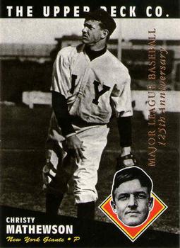 1994 Upper Deck All-Time Heroes - 125th Anniversary #35 Christy Mathewson Front