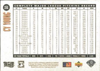 1994 Upper Deck All-Time Heroes - 125th Anniversary #151 Cy Young Back