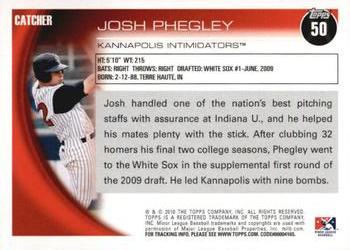 2010 Topps Pro Debut #50 Josh Phegley Back