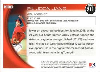 2010 Topps Pro Debut #211 Pil Joon Jang Back