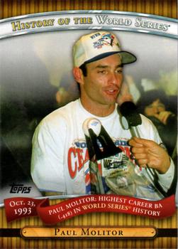 2010 Topps - History of the World Series #HWS18 Paul Molitor Front