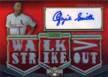 2010 Topps Triple Threads - Autograph Relics #TTAR-90 Ozzie Smith  Front