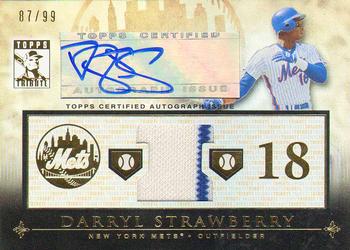 2010 Topps Tribute - Autograph Relics #TAR-DS2 Darryl Strawberry Front
