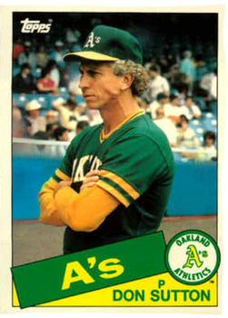 1985 Topps Traded #116T Don Sutton Front