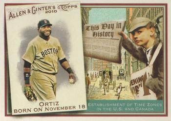 2010 Topps Allen & Ginter - This Day in History #TDH10 David Ortiz Front