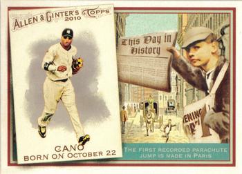 2010 Topps Allen & Ginter - This Day in History #TDH19 Robinson Cano Front