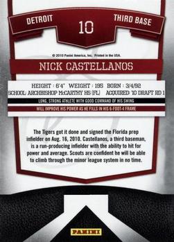 2010 Donruss Elite Extra Edition #10 Nick Castellanos  Back