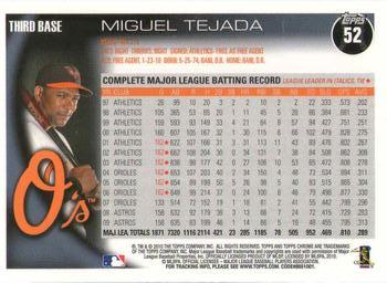 2010 Topps Chrome #52 Miguel Tejada Back
