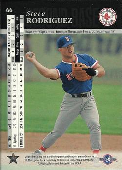 1994 Upper Deck Minor League #66 Steve Rodriguez Back