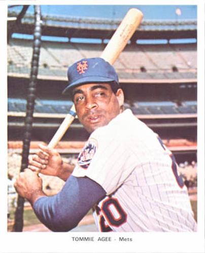 1972 New York Mets Color Picture Pack A #NNO Tommie Agee Front