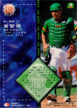 1996 CPBL Pro-Card Series 2 - Notable Players #128 Chih-Chen Tseng Back