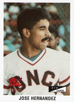 1989-90 BYN Puerto Rican Winter League #116 Jose Hernandez Front