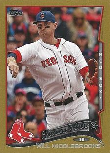 2014 Topps Mini - Gold #136 Will Middlebrooks Front