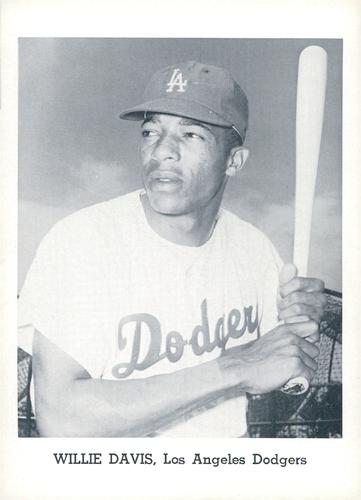 1964 Jay Publishing Los Angeles Dodgers Set A #NNO Willie Davis Front