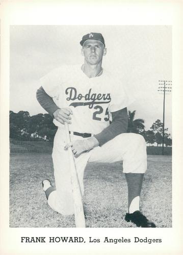 1964 Jay Publishing Los Angeles Dodgers Set A #NNO Frank Howard Front