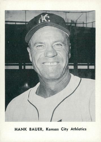 1961 Jay Publishing Kansas City Athletics #NNO Hank Bauer Front