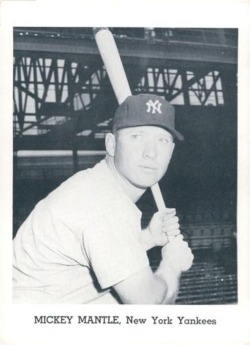 1963 Jay Publishing New York Yankees #NNO Mickey Mantle Front