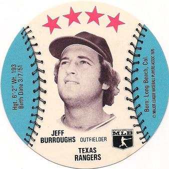 1976 Buckmans Discs #NNO Jeff Burroughs Front