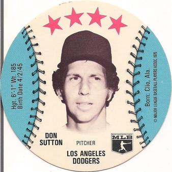 1976 Buckmans Discs #NNO Don Sutton Front