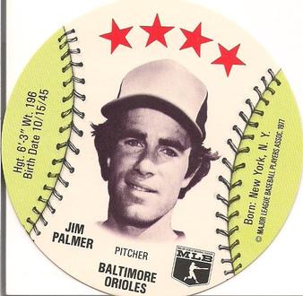 1976 Carousel Discs #NNO Jim Palmer Front
