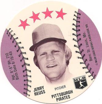 1976 Carousel Discs #NNO Jerry Reuss Front