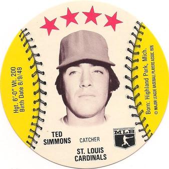 1976 Carousel Discs #NNO Ted Simmons Front