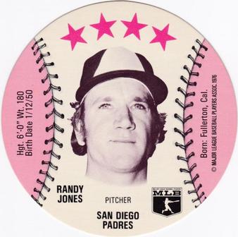1976 Red Barn Discs #NNO Randy Jones Front