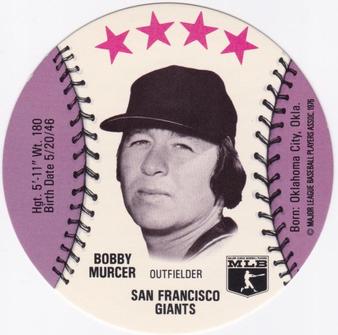1976 Red Barn Discs #NNO Bobby Murcer Front