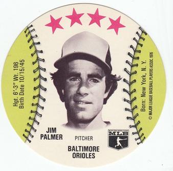 1976 Red Barn Discs #NNO Jim Palmer Front