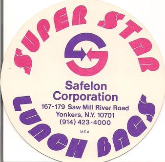1976 Safelon Super Star Lunch Bags - Safelon Super Star Discs #NNO Henry Aaron Back
