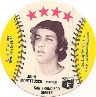 1976 Safelon Super Star Lunch Bags - Safelon Super Star Discs #NNO John Montefusco Front