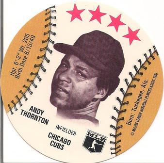 1976 Safelon Super Star Lunch Bags - Safelon Super Star Discs #NNO Andy Thornton Front