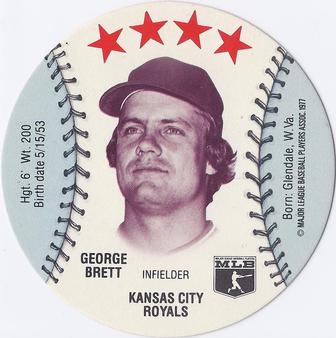 1977 Chilly Willee Discs #NNO George Brett Front